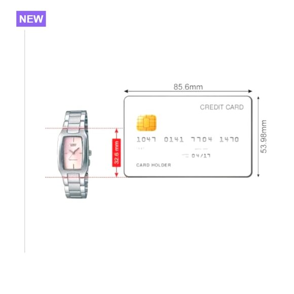 Stainless Steel Quartz Watch with Rectangular Dial and Water Resistance